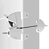 LokkLatch&reg; Series 3 with External Access Button (White) - LL3ABLW