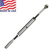 Decko Threaded Termination Ball Turnbuckle (1/8"), (3 1/2" Post) - 19-314-10B-DE-L 