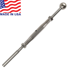 Classic Handy Crimp Ball End Turnbuckles (Short Barrel) (3/16") - 27-412-10BS 