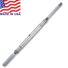 Traditional Threaded Termination Stud Turnbuckle - 3/8" - 12TTLL38TS 