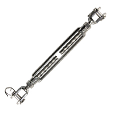 Jaw & Jaw Turnbuckle 3/8" x 4-3/4" (S/S Marine Style) 