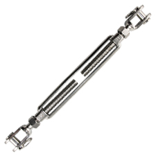 Jaw & Jaw Turnbuckle 1/2" x 6-1/2" (S/S Marine Style) 