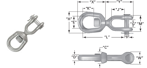 eye & eye swivel
