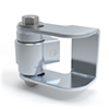 BadAss&trade; Face Mount  Weld-on Gate Hinge - CI3050 